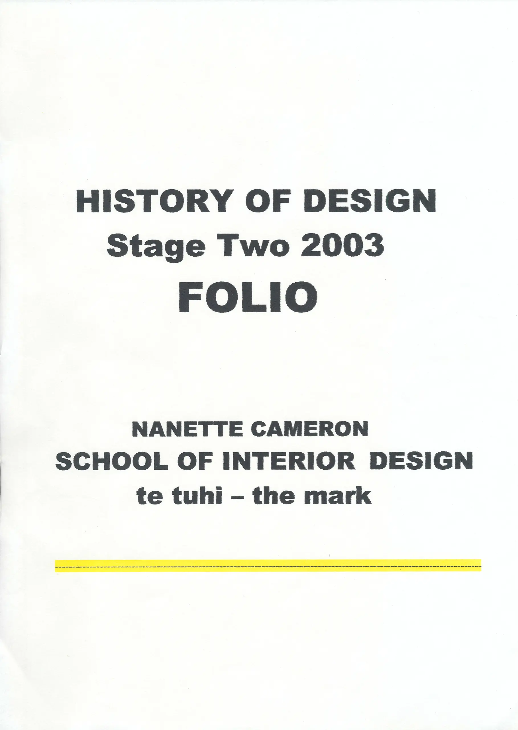 nanettecameron-folios-s2-2-history-of-design—stage-2-folio-title-page