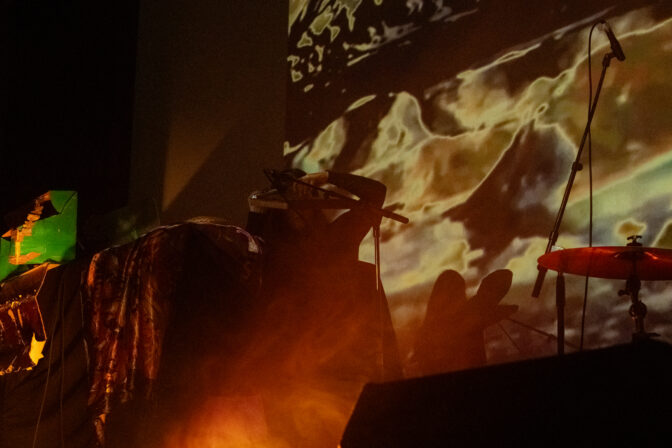 AAJ performing at the Hollywood theatre for Outlier festival 2024, photo cred_ ngaru