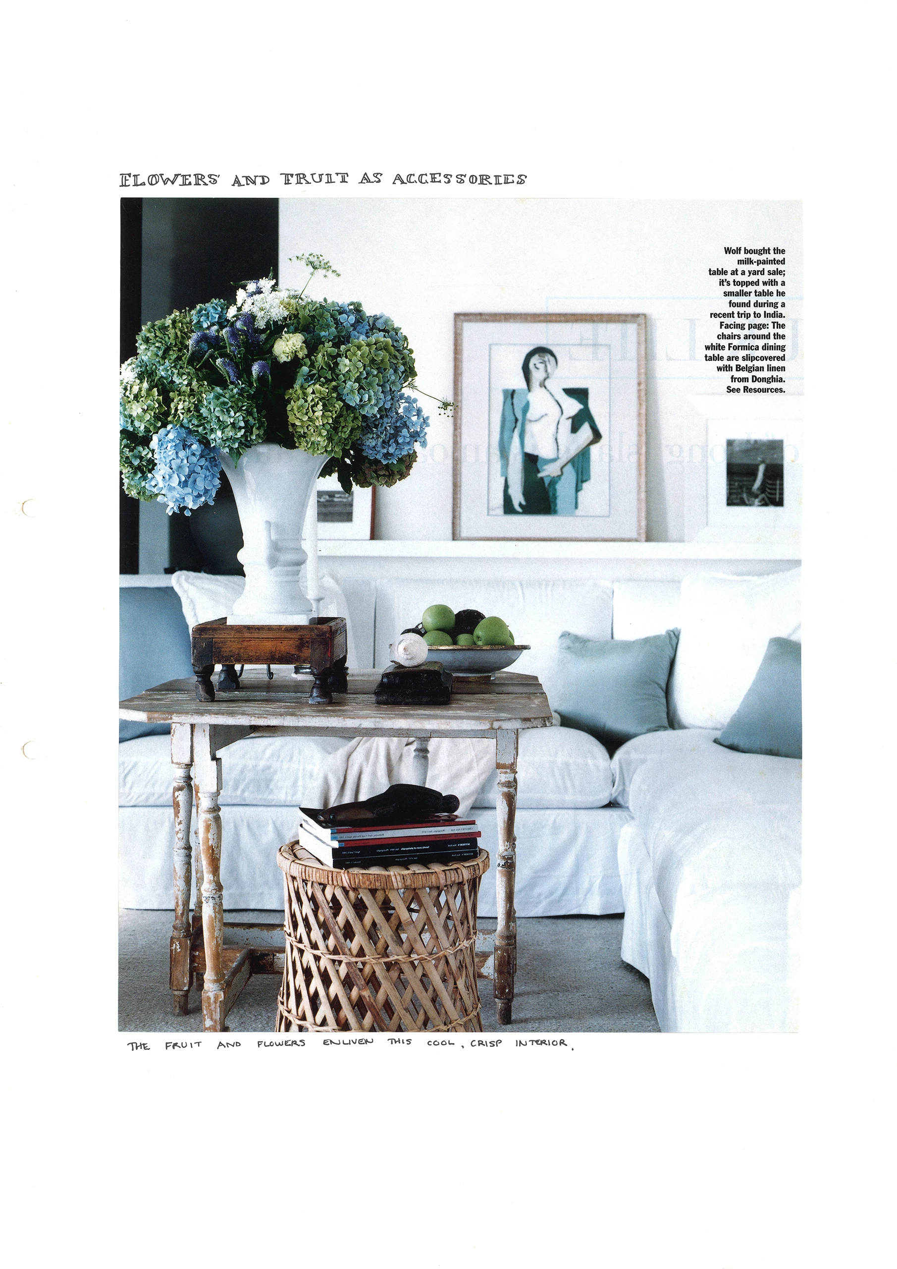 147 Flowers and fruit as accessories