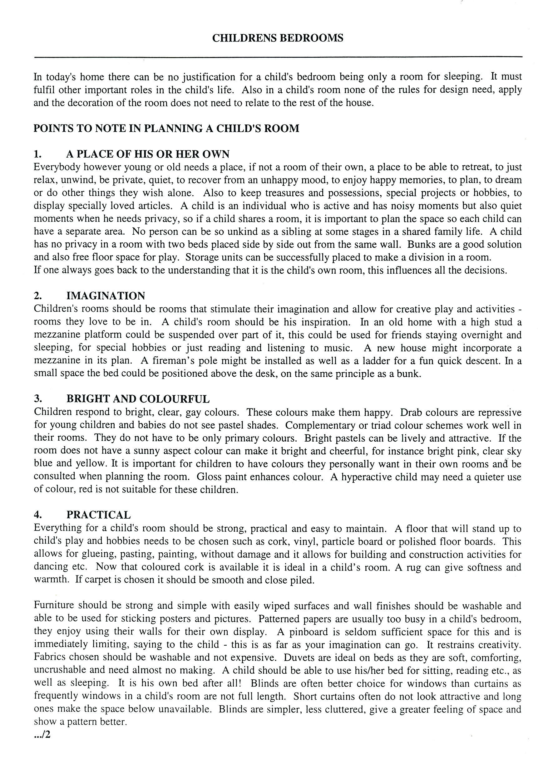 129 Childrens Bedroom notes-1