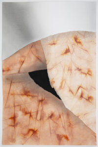 untitled #9, 2023, acrylic, graphite, glue, 102 x 66 cm